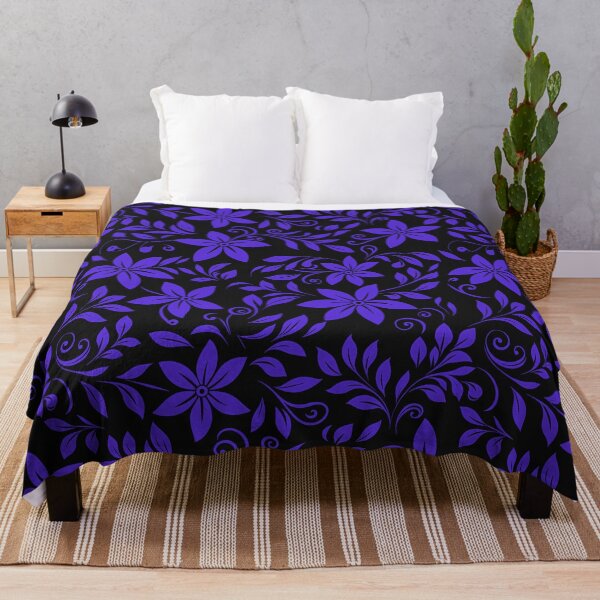 Item preview, Purple and Black Flowers designed and sold by Dawne's Designs.
