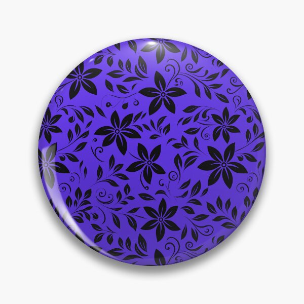 Item preview, Black and Purple Flowers designed and sold by Dawne's Designs.