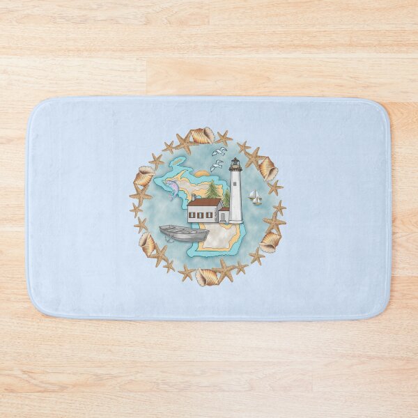 Item preview, Shells Michigan Lighthouse designed and sold by artmuvz.