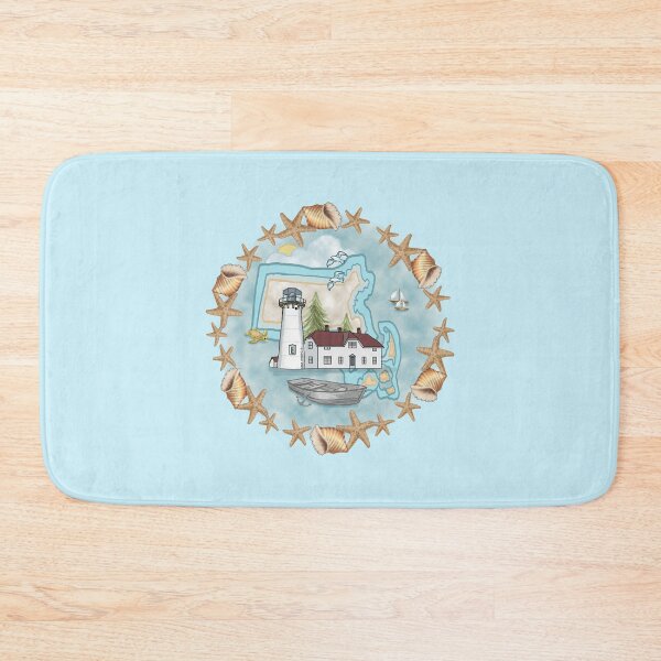 Item preview, Shells Massachusetts Lighthouse designed and sold by artmuvz.