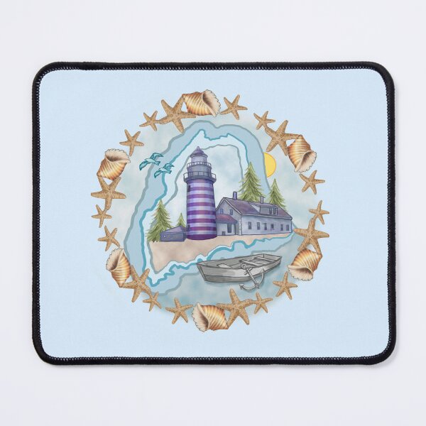 Item preview, Shells Maine Lighthouse designed and sold by artmuvz.