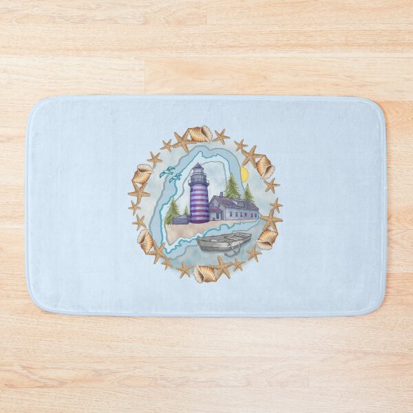 Item preview, Shells Maine Lighthouse designed and sold by artmuvz.