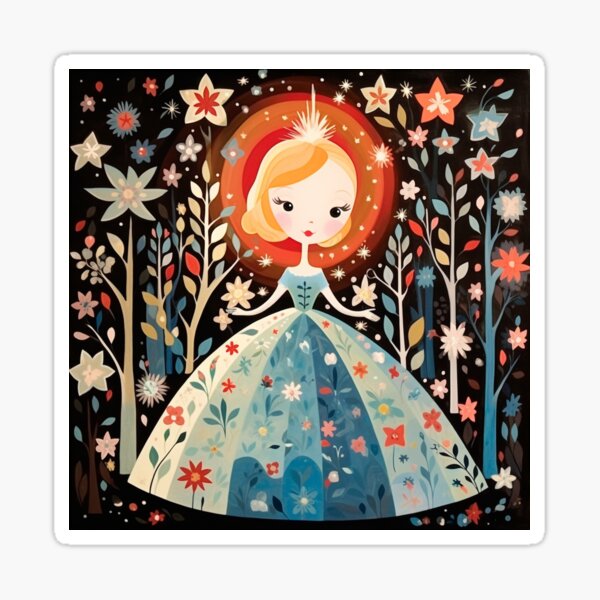 Item preview, Mary Blair Style Princess designed and sold by Offset Vinyl Film.