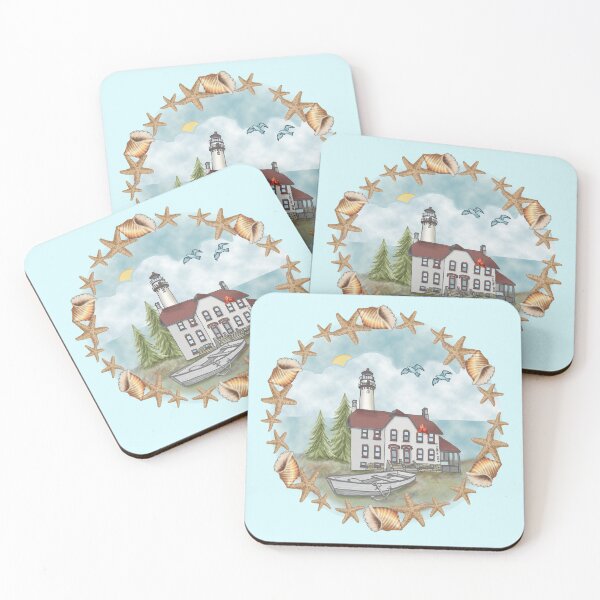Item preview, Shells Illinois Lighthouse designed and sold by artmuvz.