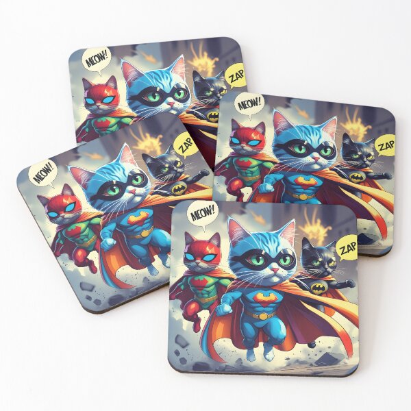 Item preview, Super Meow – Hero Cats in Action designed and sold by CrystalCove11.