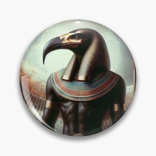 Item preview, Thoth the Divine Scribe | Ancient Egyptian God Art with Wings and Hieroglyph designed and sold by AnalajiaDesigns.