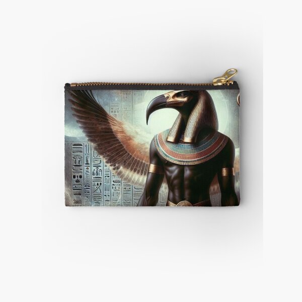 Item preview, Thoth the Divine Scribe | Ancient Egyptian God Art with Wings and Hieroglyph designed and sold by AnalajiaDesigns.