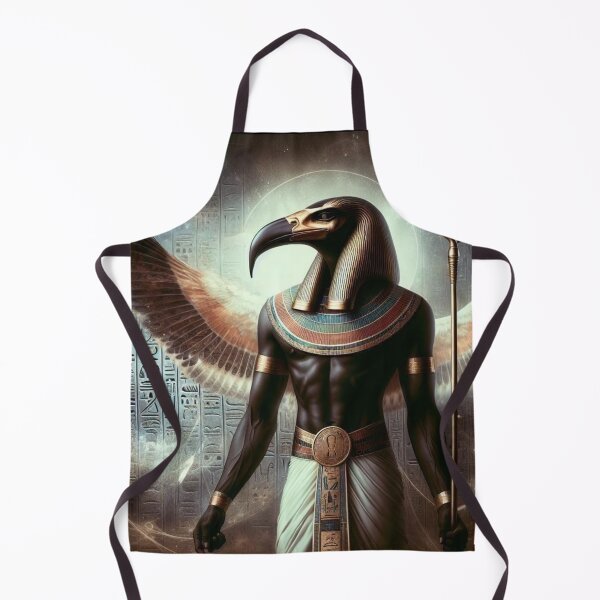 Item preview, Thoth the Divine Scribe | Ancient Egyptian God Art with Wings and Hieroglyph designed and sold by AnalajiaDesigns.
