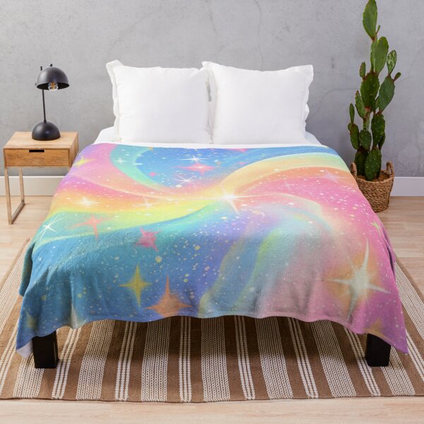 Item preview, Pastel Galaxy Dreamscape with Sparkling Stars and Rainbow Swirls designed and sold by trajeado14.