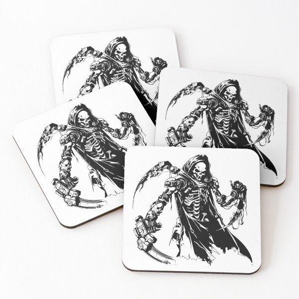Item preview, Cyber Grim Reaper – Futuristic Death Machine Illustration designed and sold by inkoutninja.