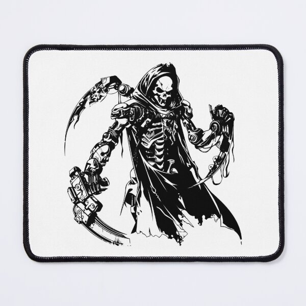 Item preview, Cyber Grim Reaper – Futuristic Death Machine Illustration designed and sold by inkoutninja.
