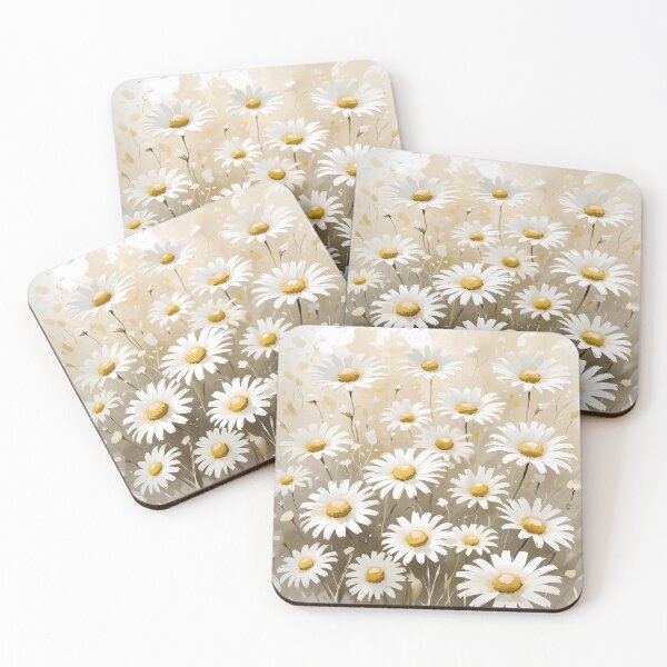 Item preview, Soft Watercolor Daisies Field designed and sold by Mos Thainique.