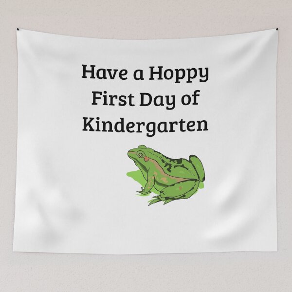 Item preview, Hopping Green Frog First day of School designed and sold by Bliss Find And Design.