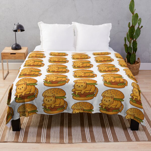Item preview, Funny Cheeseburger Cat Sandwich Illustration designed and sold by Lacritsa .