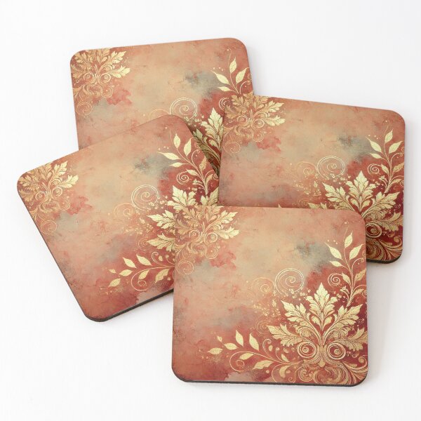 Item preview, Baroque Ember Whirl Abstract Art Collection designed and sold by Oonward2021.