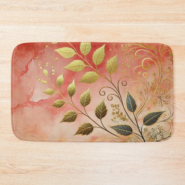 Item preview, Golden Serenade in Blush Abstract Art Collection designed and sold by Dream Bloom Gallery.