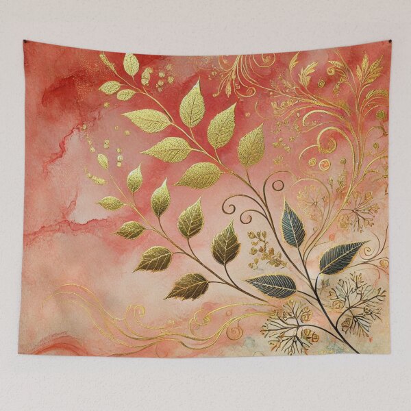 Item preview, Golden Serenade in Blush Abstract Art Collection designed and sold by Oonward2021.