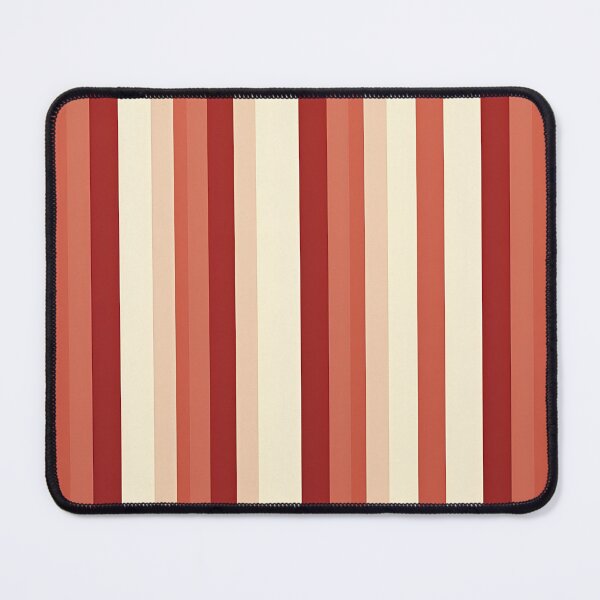 Item preview, Vintage Retro Vertical Stripe Mid Mod Cozy Boho Accent Piece Terra Cota Cream designed and sold by Prints and Lifestyle.