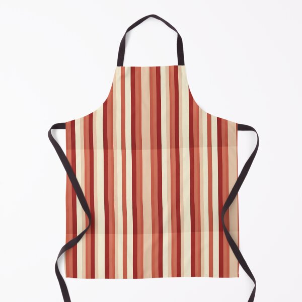 Item preview, Vintage Retro Vertical Stripe Mid Mod Cozy Boho Accent Piece Terra Cota Cream designed and sold by Prints and Lifestyle.