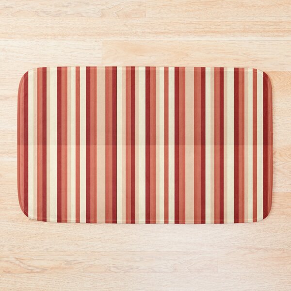 Item preview, Vintage Retro Vertical Stripe Mid Mod Cozy Boho Accent Piece    Terra Cota Cream designed and sold by Prints and Lifestyle.