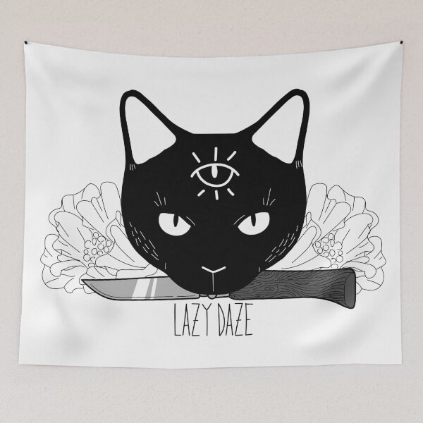 Item preview, Knife Cat- Lazy Daze designed and sold by Cathurl.