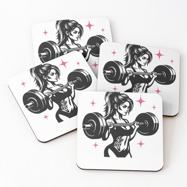 Item preview, Strong Woman Lifting Barbell - Bold Fitness Graphic Art designed and sold by haitrieuic96.
