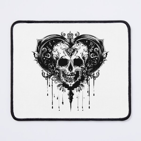 Item preview, Gothic Ornate Skull – Dark Baroque Dripping Skull Art designed and sold by inkoutninja.