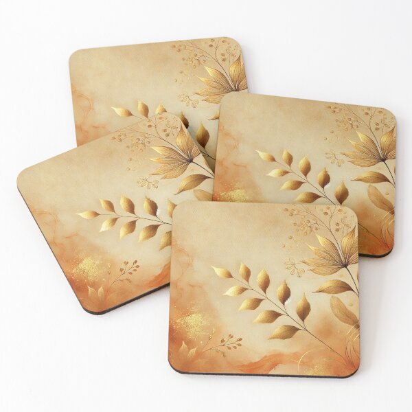 Item preview, Golden Solstice Bloom Abstract Art Collection designed and sold by Oonward2021.