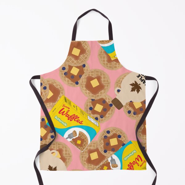 Item preview, Box of Waffles Maple Syrup Butter Blueberries On Pink designed and sold by MBeesShop.