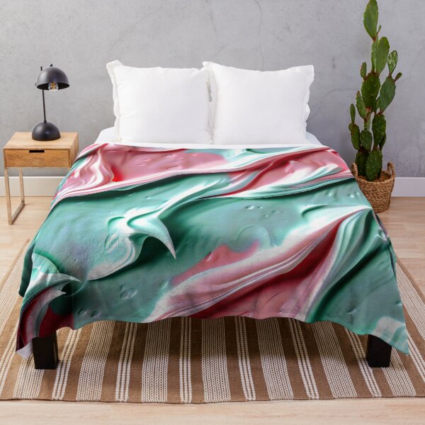 Item preview, Mint Green And Pink Peppermint Cream Abstract Swirls designed and sold by DEC02.