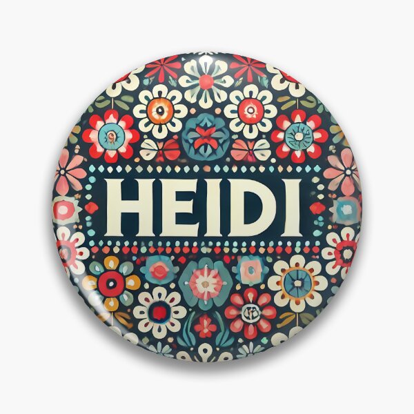 Item preview, Scandinavian Folk Art Cute Colourful HEIDI Pattern by heidiannemorris © designed and sold by FOLK ART FUSION by heidiannemorris.