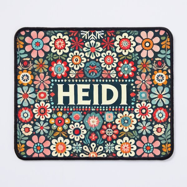 Item preview, Scandinavian Folk Art Cute Colourful HEIDI Pattern by heidiannemorris © designed and sold by FOLK ART FUSION by heidiannemorris.