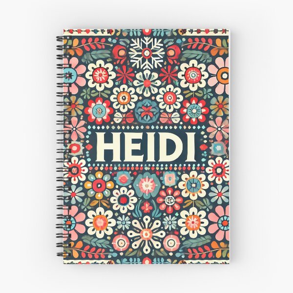 Item preview, Scandinavian Folk Art Cute Colourful HEIDI Pattern by heidiannemorris © designed and sold by FOLK ART FUSION by heidiannemorris.