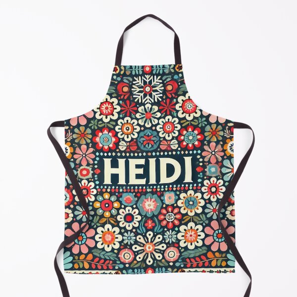 Item preview, Scandinavian Folk Art Cute Colourful HEIDI Pattern by heidiannemorris © designed and sold by FOLK ART FUSION by heidiannemorris.