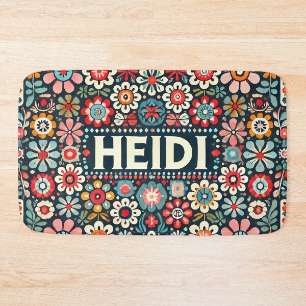 Item preview, Scandinavian Folk Art Cute Colourful HEIDI Pattern by heidiannemorris © designed and sold by FOLK ART FUSION by heidiannemorris.