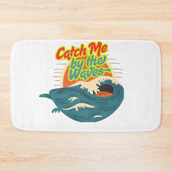 Item preview, Catch Me by the Waves Retro Surfboard Ocean Sunburst designed and sold by prsagar01.
