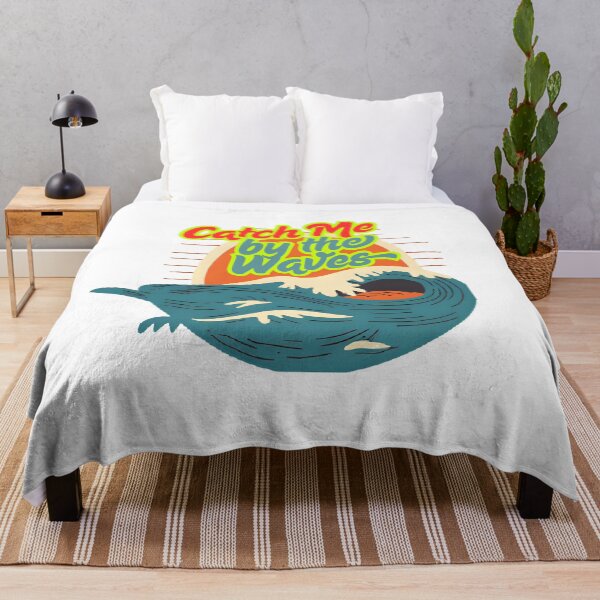 Item preview, Catch Me by the Waves Retro Surfboard Ocean Sunburst designed and sold by prsagar01.