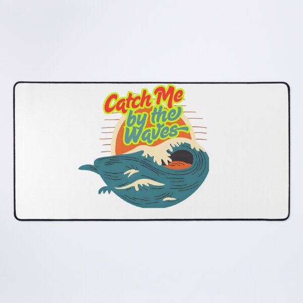 Item preview, Catch Me by the Waves Retro Surfboard Ocean Sunburst designed and sold by prsagar01.