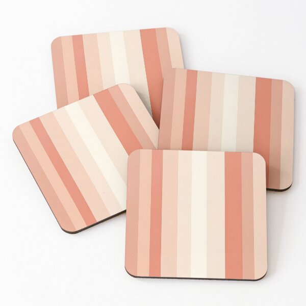 Item preview, Vintage Retro Vertical Stripe Mid Mod Cozy Boho Accent Piece    Terra Cota Cream designed and sold by Prints and Lifestyle.