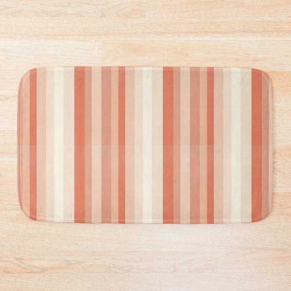Item preview, Vintage Retro Vertical Stripe Mid Mod Cozy Boho Accent Piece    Terra Cota Cream designed and sold by Prints and Lifestyle.