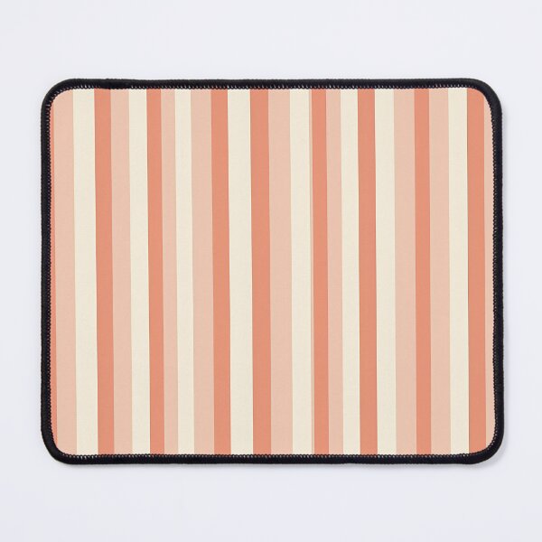 Item preview, Vintage Retro Vertical Stripe Mid Mod Cozy Boho Accent Piece Terra Cota Cream designed and sold by Prints and Lifestyle.