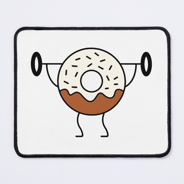 Item preview, Cute Donut Lifting Weights – Funny Workout Dessert Art designed and sold by haitrieuic96.