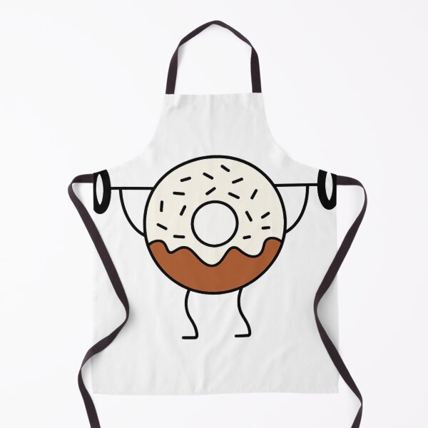 Item preview, Cute Donut Lifting Weights – Funny Workout Dessert Art designed and sold by haitrieuic96.