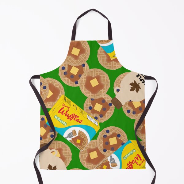 Item preview, Box of Waffles Maple Syrup Butter Blueberries On Green designed and sold by MBeesShop.