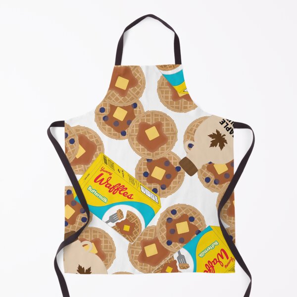 Item preview, Box of Waffles Maple Syrup Butter Blueberries On White designed and sold by MBeesShop.