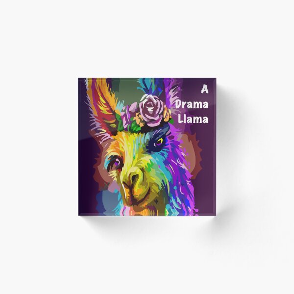 Item preview, Rainbow Drama Llama poster designed and sold by KayesHappyShop.