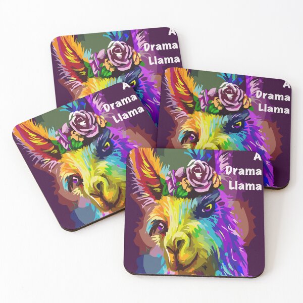 Item preview, Rainbow Drama Llama poster designed and sold by KayesHappyShop.
