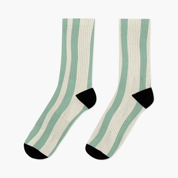 Item preview, Vintage Retro Vertical Stripe Mid Mod Cozy Boho Accent Piece    Mint Green Cream designed and sold by Prints and Lifestyle.