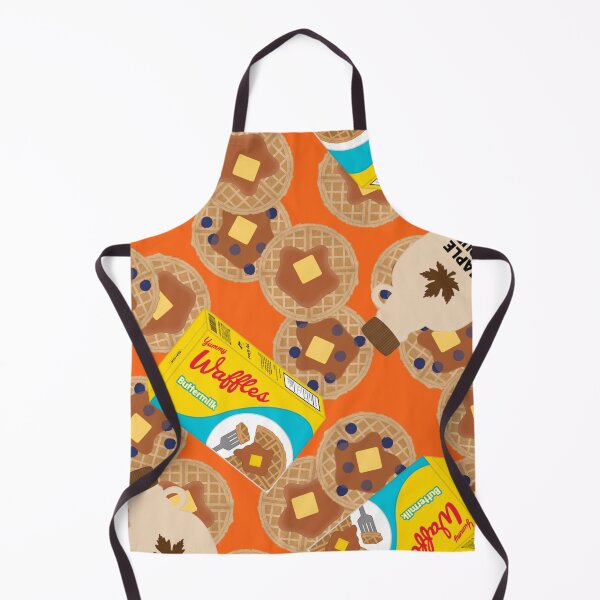 Item preview, Box of Waffles Maple Syrup Butter Blueberries On Orange designed and sold by MBeesShop.