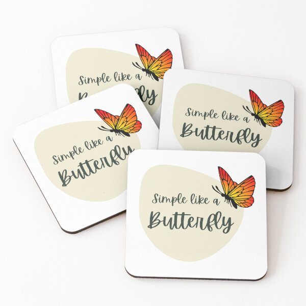 Item preview, Simple Like a Butterfly T‑Shirt | Inspirational Quote for Inner Peace designed and sold by Bloomie_Studio .